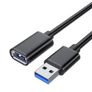 Essager USB 3.0  Male to Female Extension Cable 1 Metre – Black