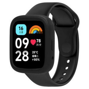 Xiaomi Redmi Watch 3 Active Silicone Wrist Band with Watch Case – Black