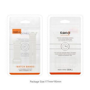 Samsung Galaxy Watch8 KALEBOL Silicone Watch Band 44mm/40mm/46mm Wave Strap – Beige