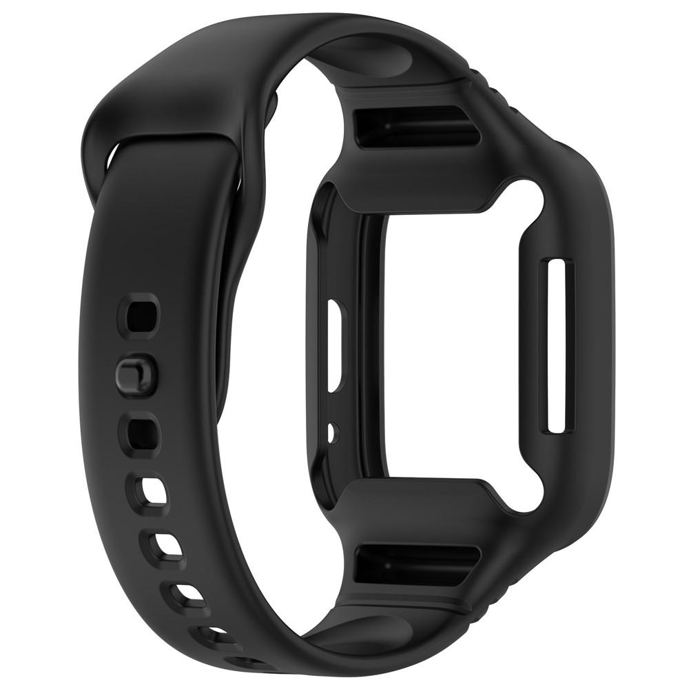 Xiaomi Redmi Watch 3 Active /3 Lite Silicone Watch Band with Protective Case - Black - Image 5