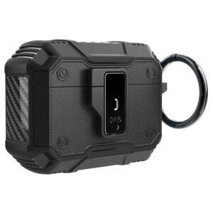 AirPods Pro 3 Anti Drop Protection One-Click Open TPU + PC Case – Black