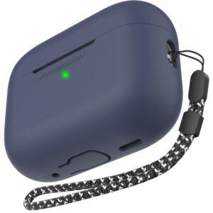 AirPods Pro 3 AHASTYLE PT197 Silicone Protective Case with Lanyard – Midnight Blue