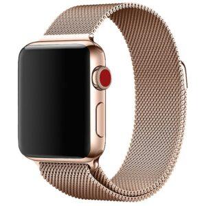 Milanese Loop Metal Watch Wrist Band Apple Watch 49mm/46mm/45mm/44mm – Rose Gold