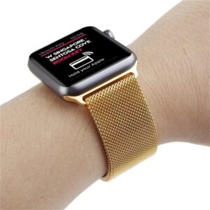 Milanese Loop Metal Watch Wrist Band Apple Watch 49mm/46mm/45mm/44mm – Gold