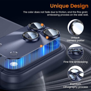 iPhone 17 Pro Blue Full Covered Camera Lens