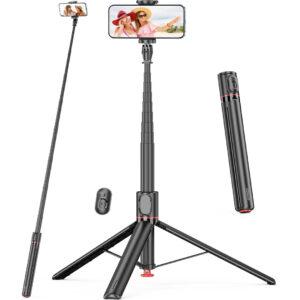 TT01 Auto Pop Open Tripod Selfie Stick – Black