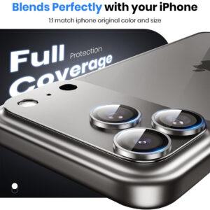 iPhone 17 Pro Max Silver Full Covered Camera Lens