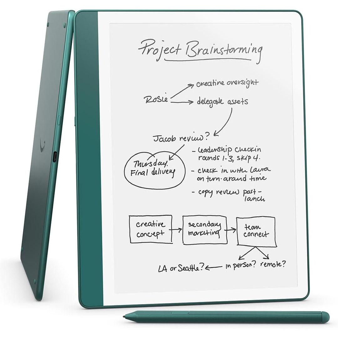 Amazon Kindle Scribe 2024 10.2 Wi-Fi 64GB Premium Pen - Metallic Jade