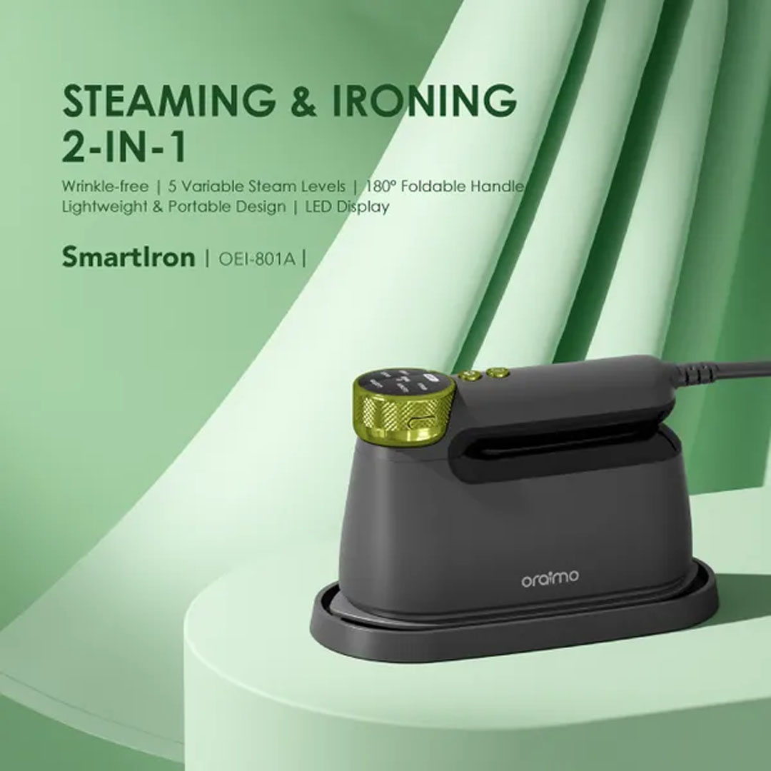 Oraimo 2-in-1 Steaming And Ironing OEI-801A - Black - Image 8