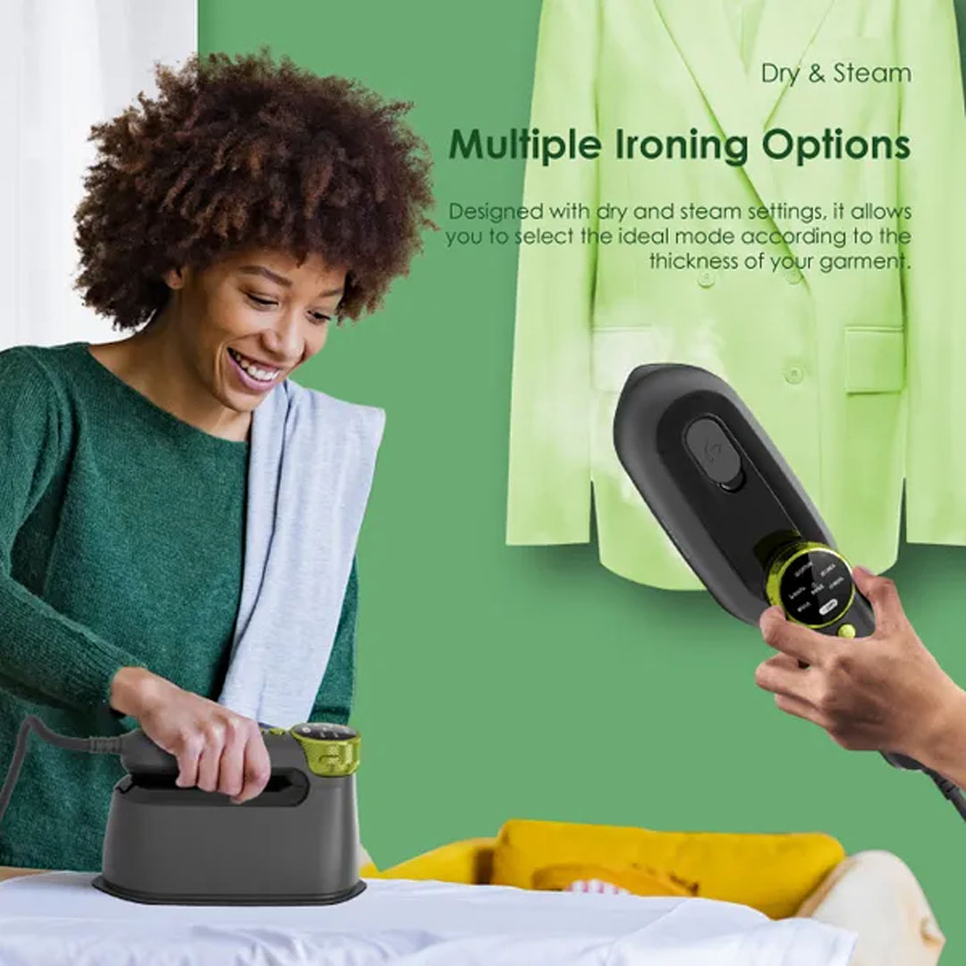Oraimo 2-in-1 Steaming And Ironing OEI-801A - Black - Image 9