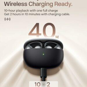 SHOKZ OpenDots ONE Wireless Open-Ear Clip-On Earbuds Black E310-ST-BK