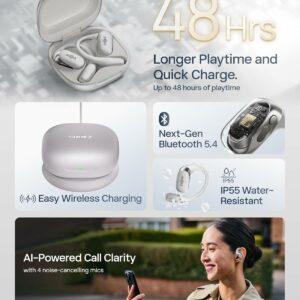 Shokz OpenFit 2+ Open-Ear True Wireless Earbuds Gray T921-ST-GY