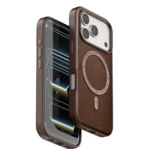 iPhone 17 Pro PULOKA Leather Magsafe Cover – Brown