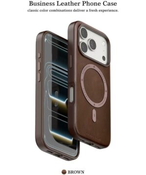 iPhone 17 Pro PULOKA Leather Magsafe Cover – Brown