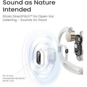SHOKZ OpenFit Air True Wireless Open-Ear Headphones White T511-ST-WT