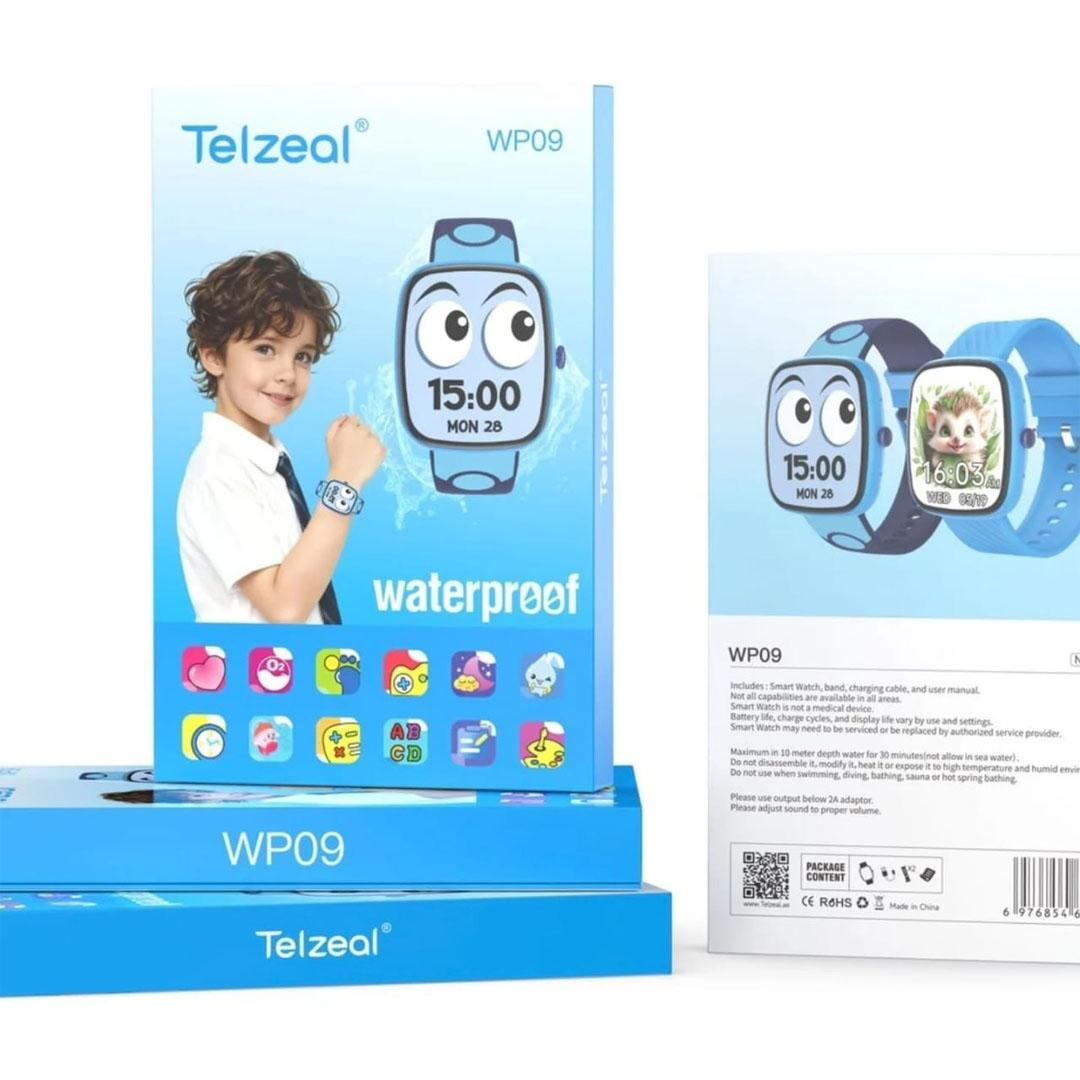 Telzeal WP09 Waterproof Kids SmartWatch - Blue