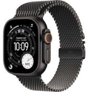 Apple Watch Ultra 3 49MM Black TI Black Titanium Milanese Loop M MF1Q4AF/A