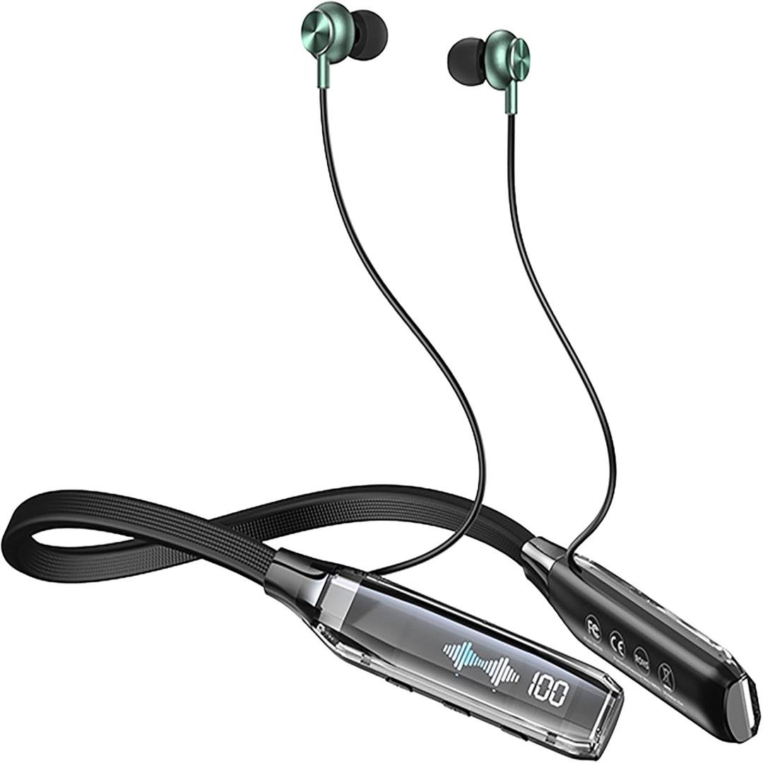 Remax RB-S20 Wireless Digital Display Neck Band - Black