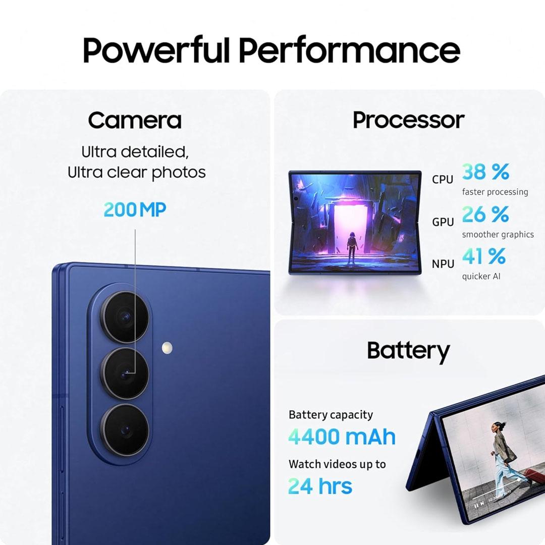 Samsung Galaxy Z Fold 7 5G 16/1TB - Blue Shadow TRA - Image 2