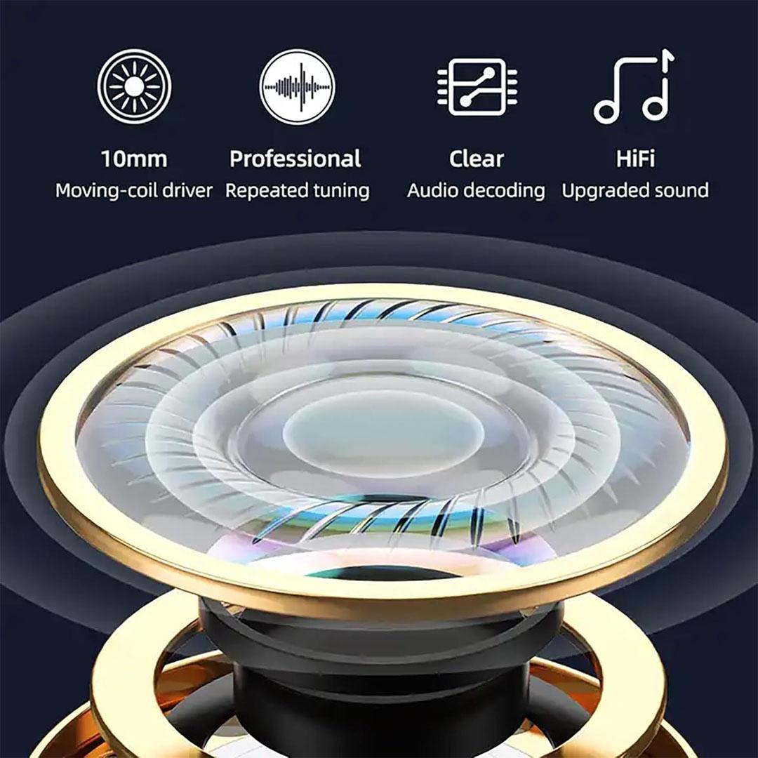 Remax RB-S20 Wireless Digital Display Neck Band - Black - Image 2