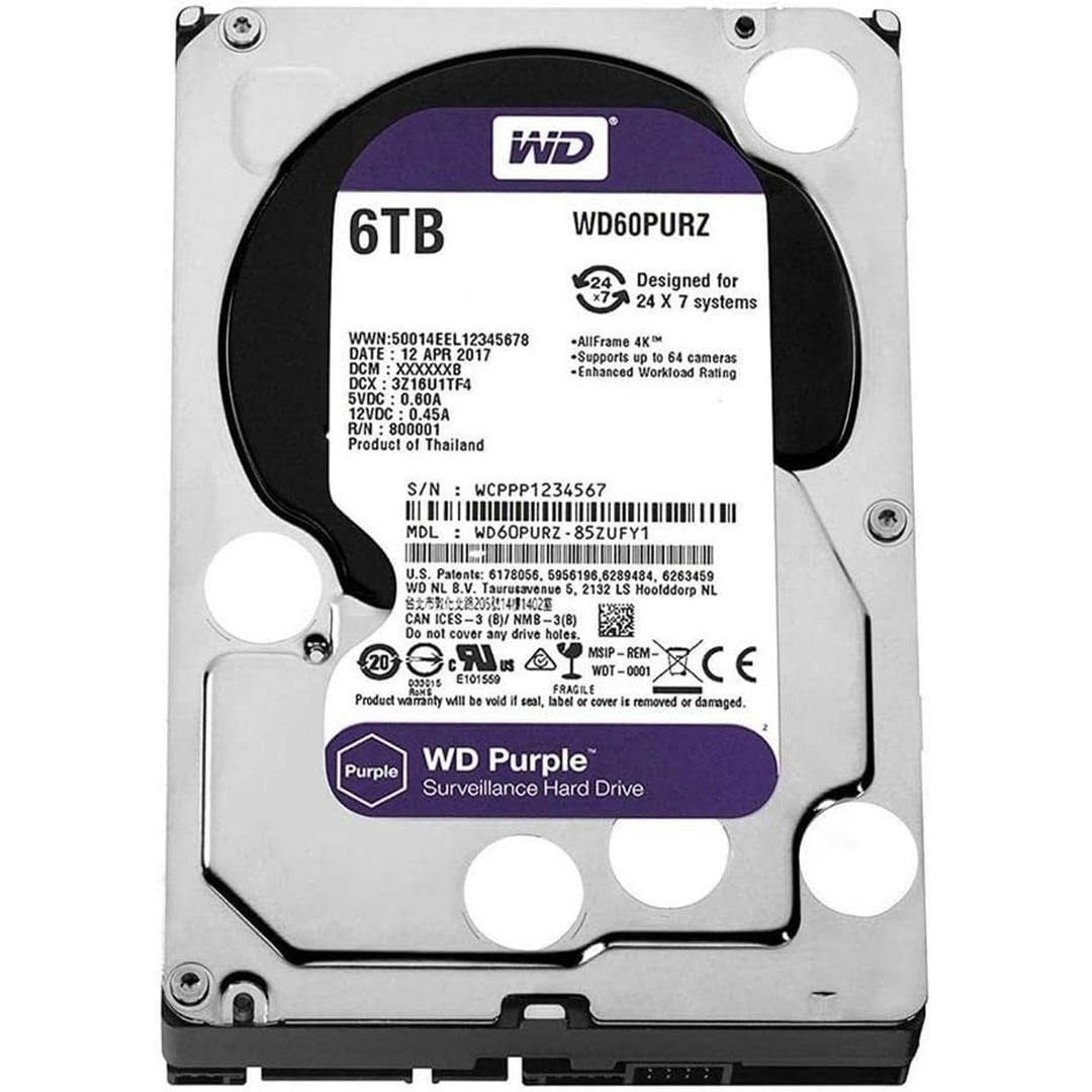 Western Digital 6TB Purple Surveillance Drive (WD63PURZ)