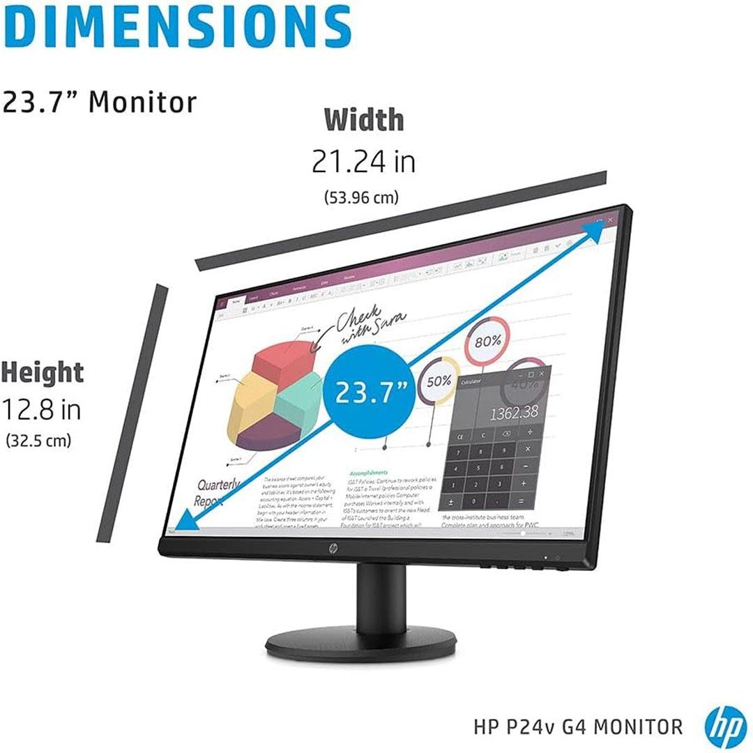 HP P24V G4 Edge to Edge FHD Monitor - Black(used) - Image 4