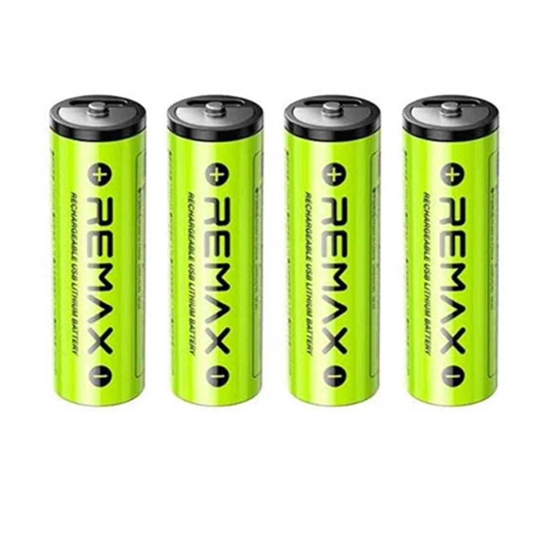 Remax Rechargeable USB-C AA Lithium Battery (4-Pack)