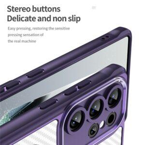 Samsung Galaxy S25 Ultra Magsafe TPU+PC Cover Carbon Fiber – Purple