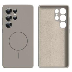 Samsung Galaxy S25 Ultra Magsafe Skin-Touch Liquid Silicone Cover – Dark Grey