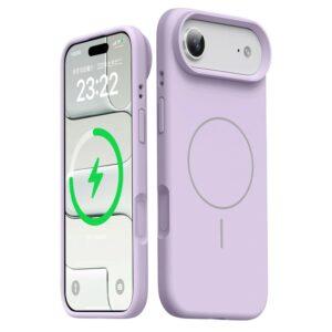 iPhone 17 Air Magsafe Skin-Friendly Liquid Silicone + PC Cover – Purple