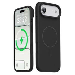 iPhone 17 Air Magsafe Skin-Friendly Liquid Silicone + PC Cover – Black