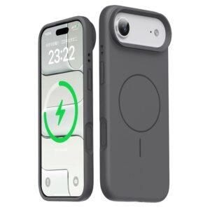 iPhone 17 Air Magsafe Skin-Friendly Liquid Silicone + PC Cover – Grey