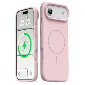 iPhone 17 Air Magsafe Skin-Friendly Liquid Silicone + PC Cover – Pink