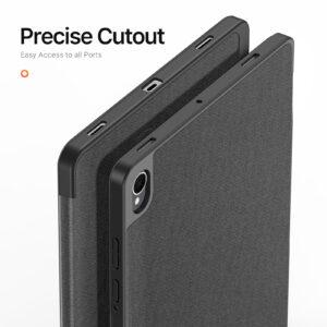 Samsung Galaxy Tab S11 DUX DUCIS Domo Series Tri-fold Stand PU Leather Cover – Black