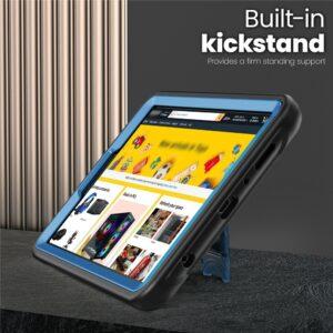 Samsung Galaxy Tab A11 / A9 Tablet Cover with Zinc Alloy Kickstand – Navy Blue