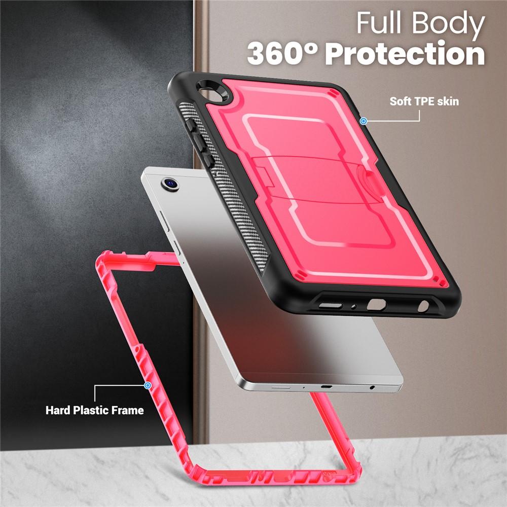 Samsung Galaxy Tab A11 / A9 Tablet Cover with Zinc Alloy Kickstand - Rose - Image 3