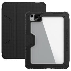 iPad 10.9 /A16 (2022) NILLKIN Armor Pro PU Leather Cover with Slide Camera - Black