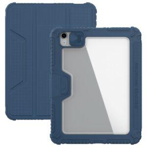 iPad 10.9 /A16 (2022) NILLKIN Armor Pro PU Leather Cover with Slide Camera - Blue