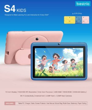 Bestrio Tab S4 Kids 7inch 4/128GB – Blue