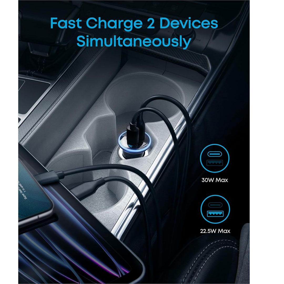 Anker 323 52W Dual Port Car Charger - Black A2735H11 - Image 2