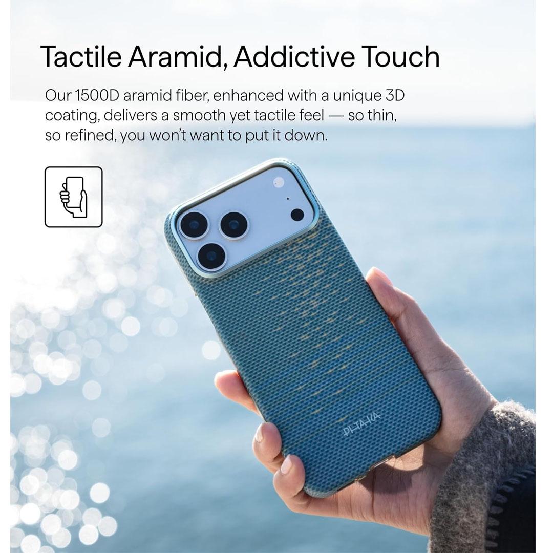 iPhone 17 Pro Max Pitaka Ultra Slim Cover - Lucid Blue - Image 4