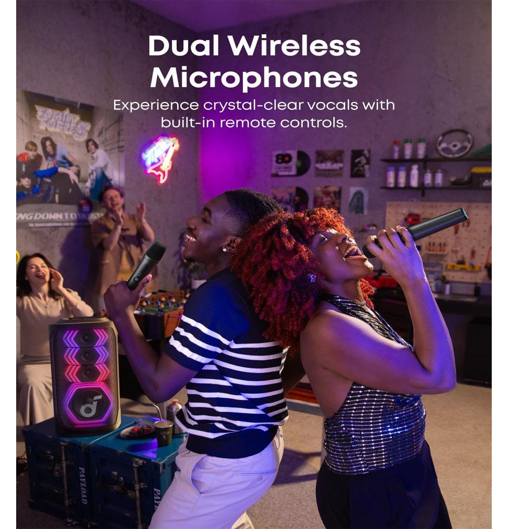 Anker Soundcore Rave 3S Karaoke Party Speaker - Black - Image 4