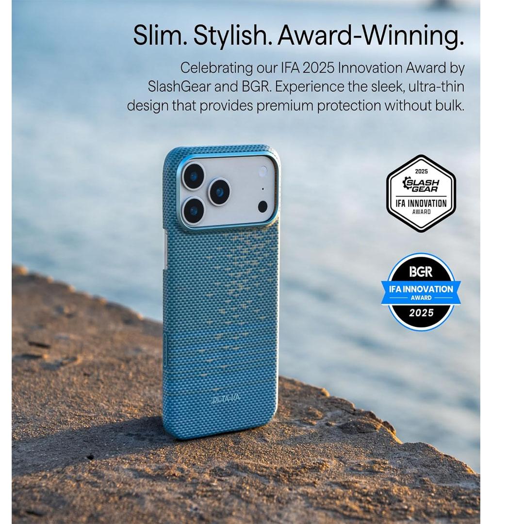 iPhone 17 Pro Max Pitaka Ultra Slim Cover - Lucid Blue - Image 5