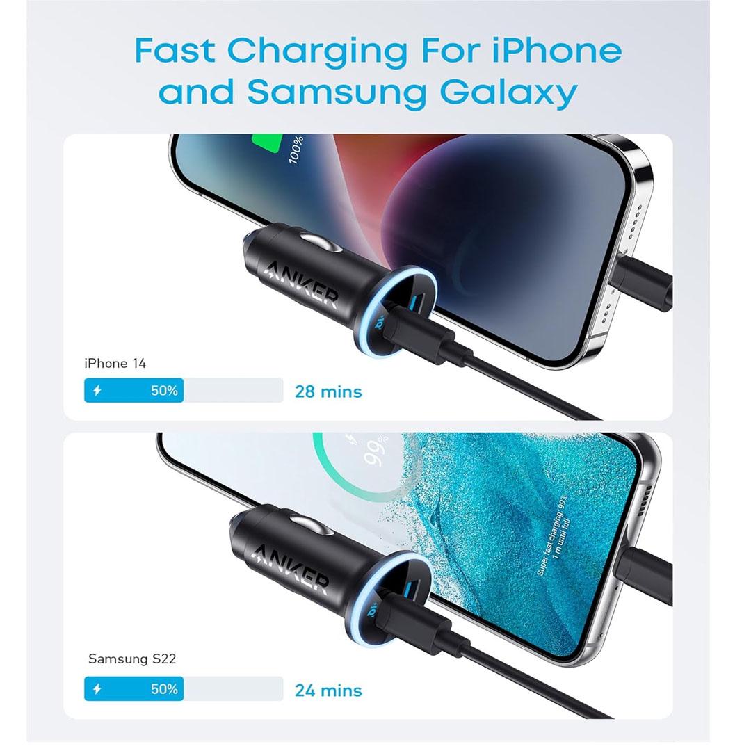 Anker 323 52W Dual Port Car Charger - Black A2735H11 - Image 3