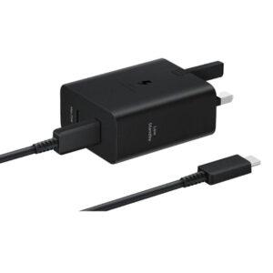 Samsung 50W Power Adaptor Duo + USB-C Cable (5A/1.8m) – Black (A) HC EP-T5020XB