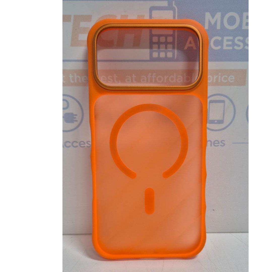 iPhone 17 Pro Max Encase Magsafe Matte Wave Cover - Orange