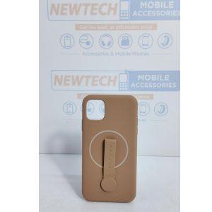 iPhone 12 Pro Max Silicone Magsafe 360 Holder Rotation – Brown