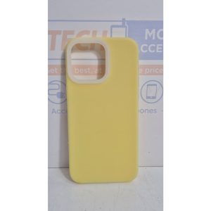 iPhone 15 Pro Max Silicone Cover – Mustard Yellow