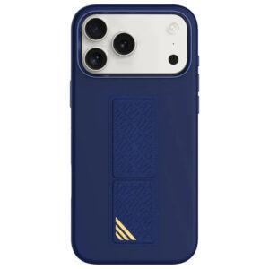 iPhone 17 Pro Levelo Morphix Silicone Leather Grip Cover – Dark Blue