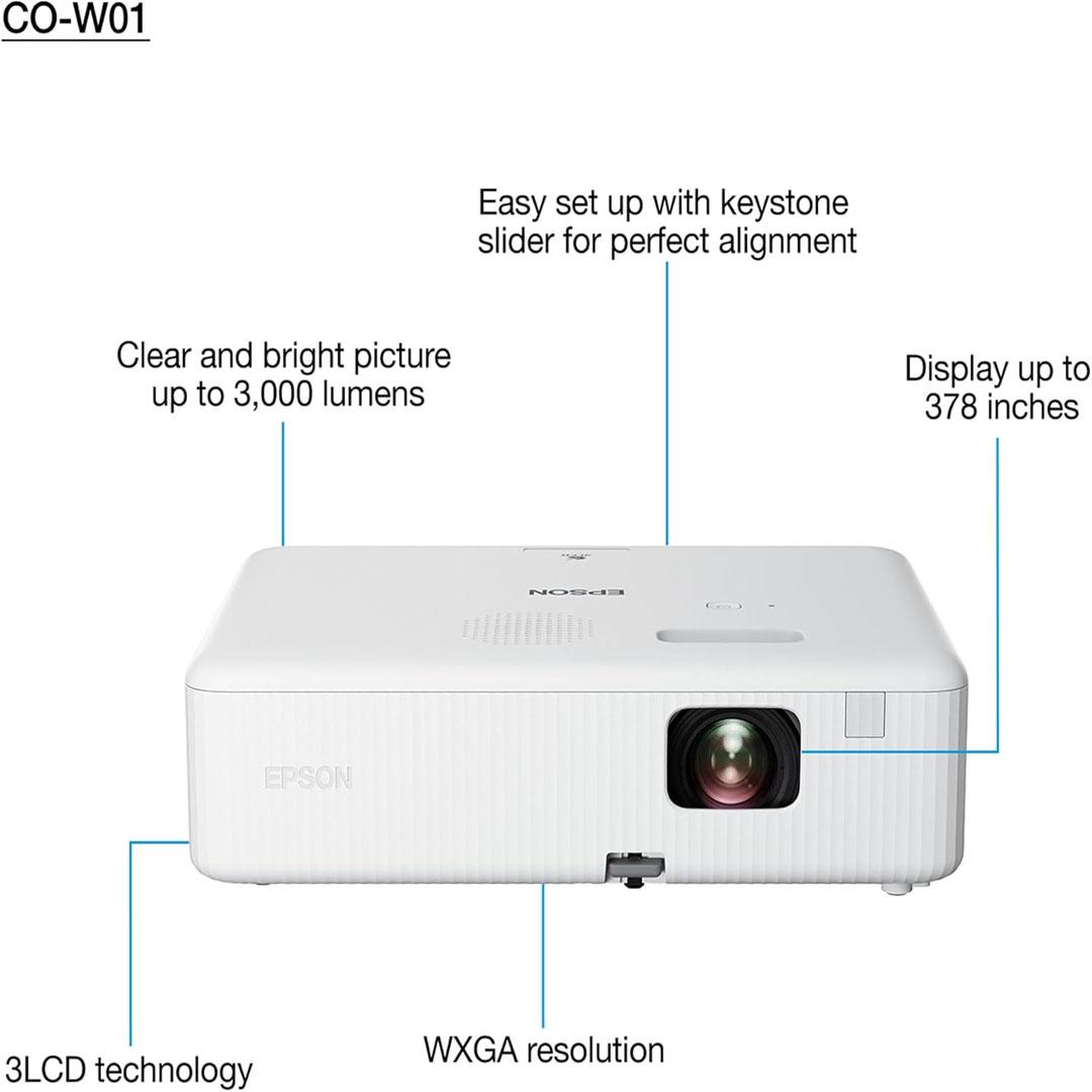 Epson CO-W01 Projector - White - Image 4